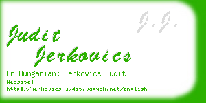 judit jerkovics business card